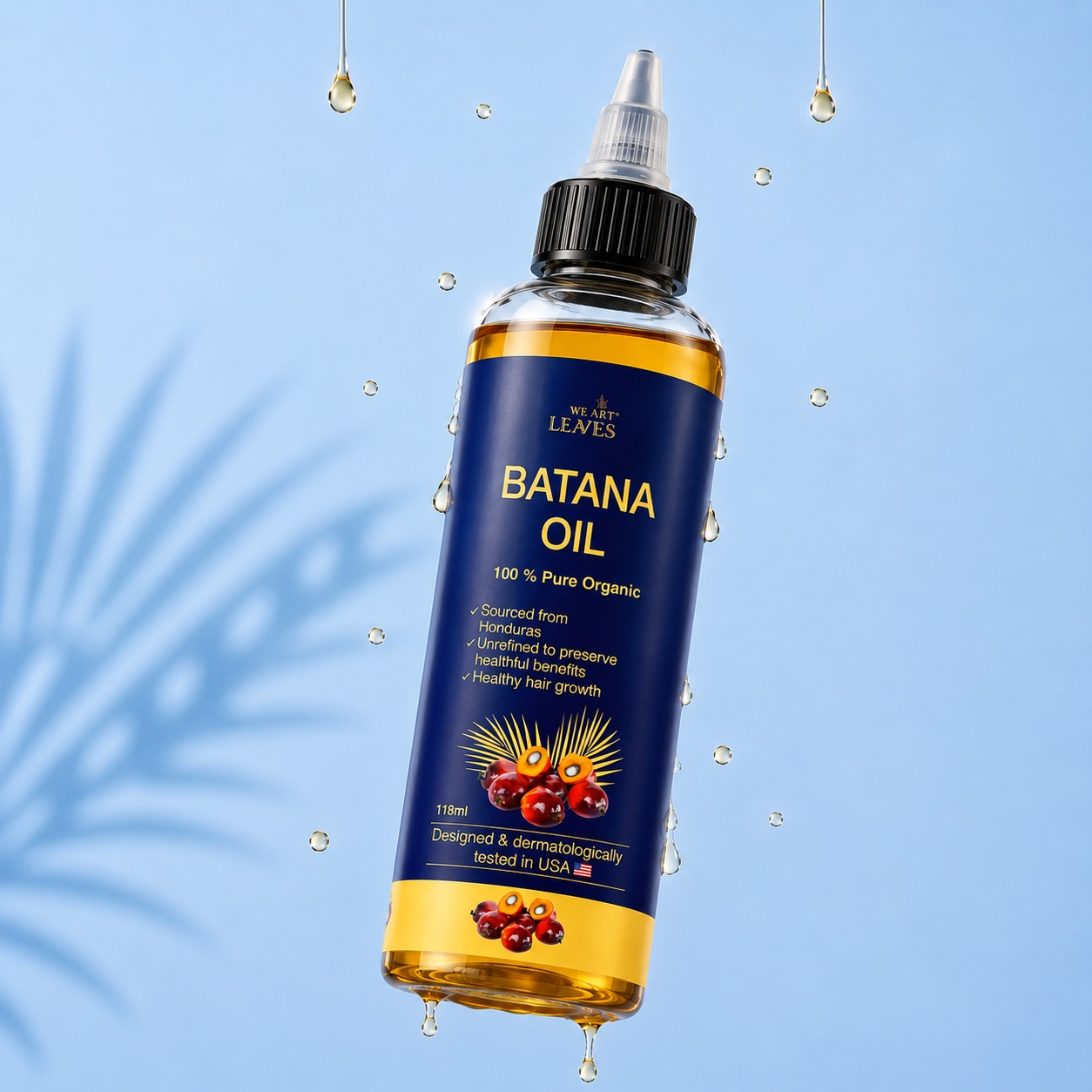 BYMO Batana Oil 100% pure organic dropper bottle